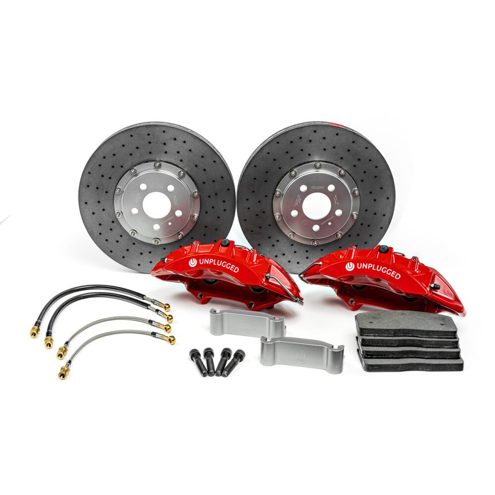 UNPLUGGED PERFORMANCE UP-M3MY-317-5.1 Big Brake Kit (front), Street Pads for TESLA Model 3 / Model Y Photo-0