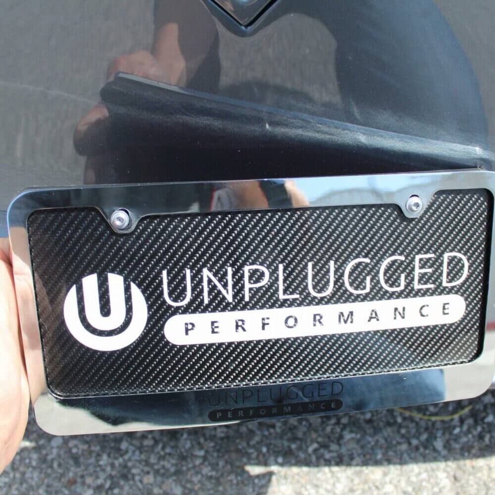 UNPLUGGED PERFORMANCE UP-MY-329-1.1 Magnetic License Plate Holder for TESLA Model Y Photo-0