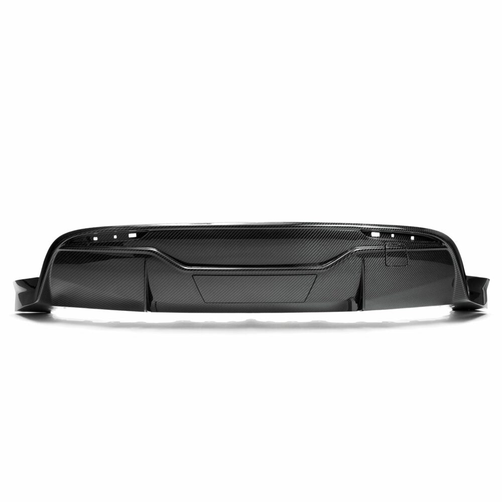 UNPLUGGED PERFORMANCE UP-MY-369-1.1 Ascension Rear Diffuser with Hitch Cover & Tow Hook Cover, Autoclaved Dry Carbon Fiber, Gloss for TESLA Model Y Photo-0