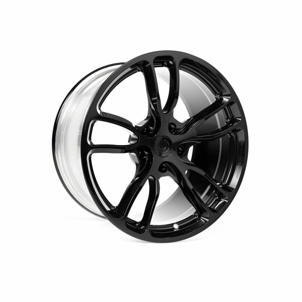 UNPLUGGED PERFORMANCE UP-UP03-1143-033 Single Wheel UP-03, Forged, 18x9.5+35 5x114.3, Satin Titanium, Centerbore for TESLA Model 3 / Model Y Photo-0