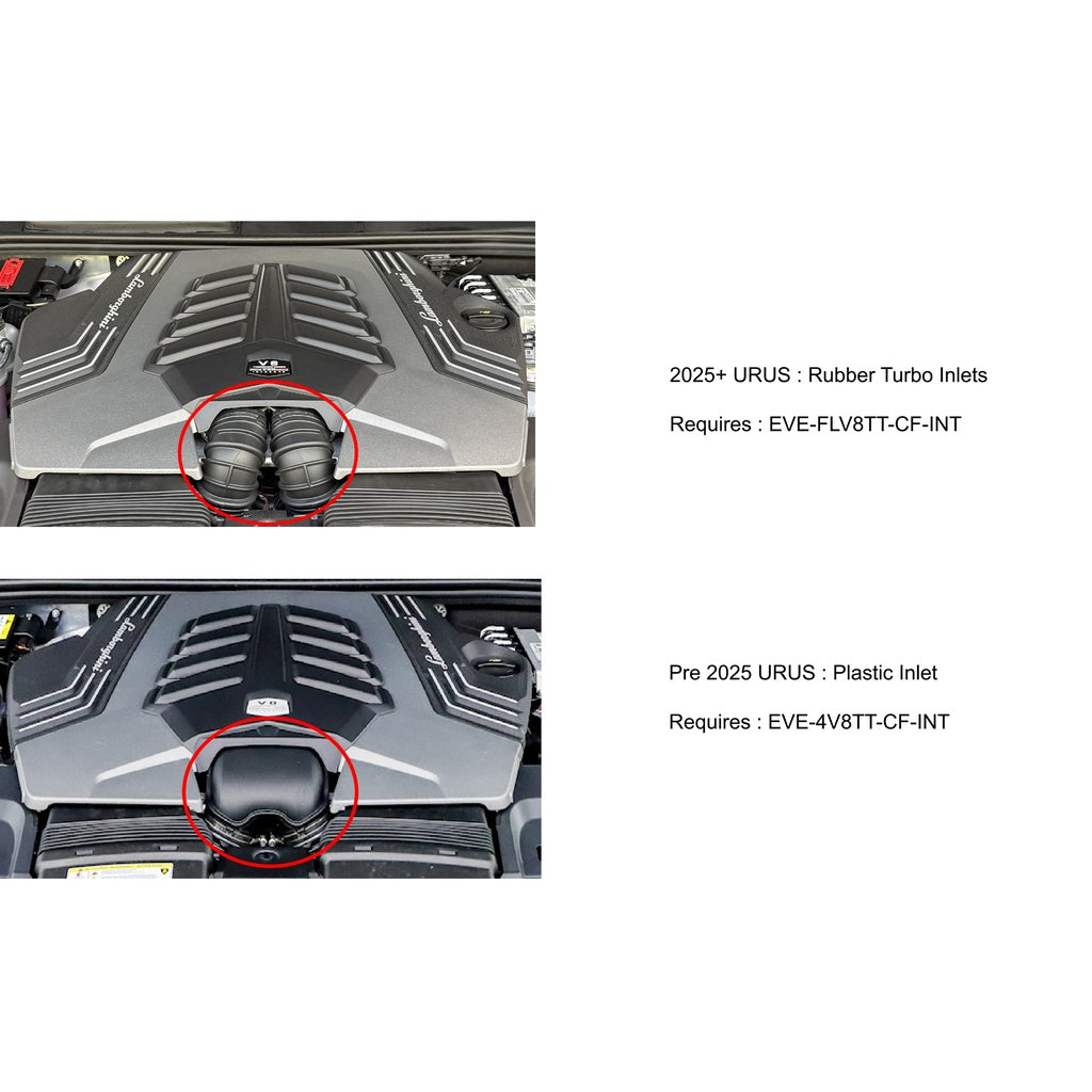 EVENTURI EVE-4V8TT-CF-INT Air Intake System (Carbon) for LAMBORGHINI Urus 2018-2024 / PORSCHE Cayenne / AUDI RSQ8 / BENTLEY Bentayga Photo-6