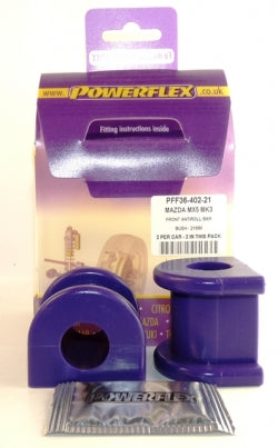 POWERFLEX PFF36-402-21 x2 Front Anti Roll Bushing MAZDA Miata (2006+) Photo-0