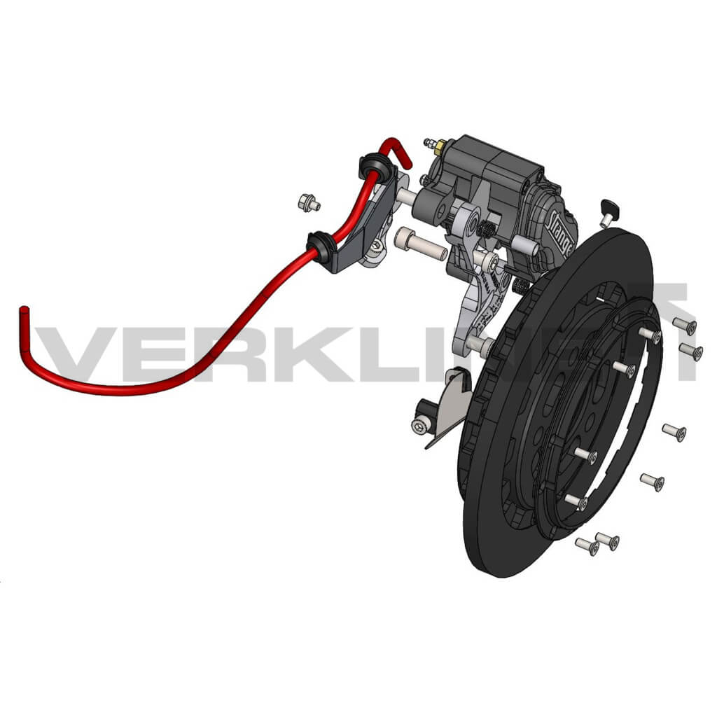 VERKLINE BKA-580 Carbon Brake Kit for 15 Inch Wheels for AUDI R8 / LAMBORGHINI Huracan Photo-2