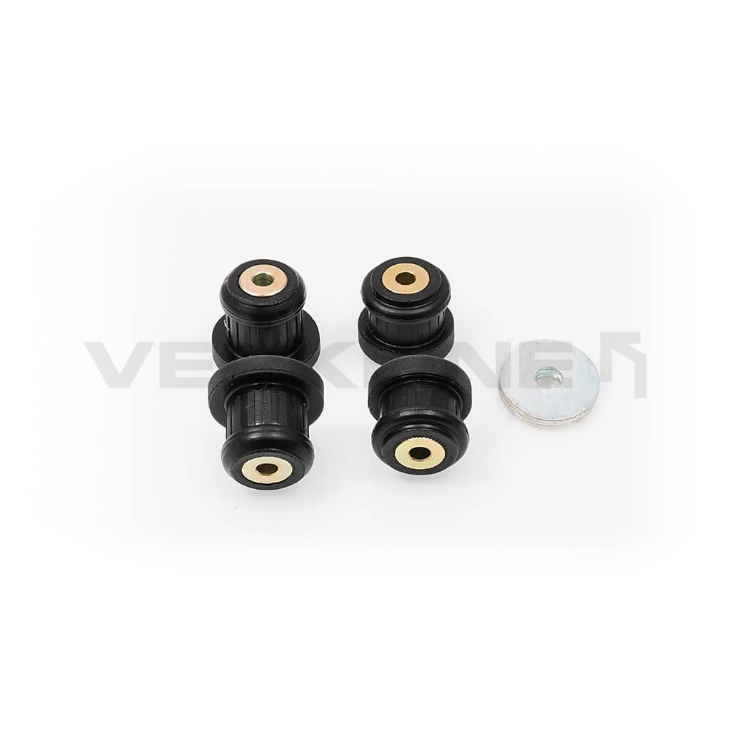 VERKLINE POW-018-85 Polyurethane Subframe M10 Bushings Kit (Track Hardness), Black, for AUDI S2 (B4) Photo-1