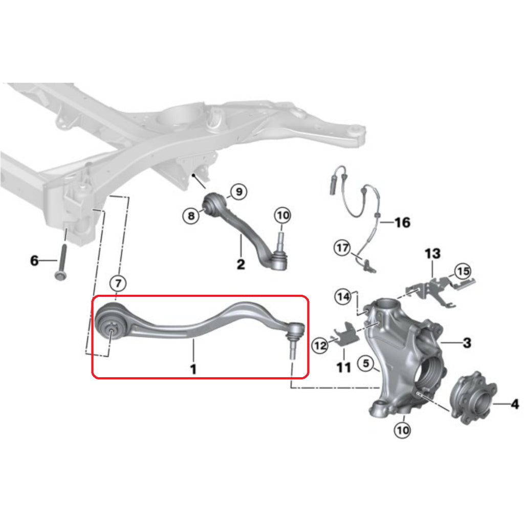 VERKLINE WAS-410 Front Caster Adjustable Control Arms Kit for TOYOTA GR Supra / BMW Z4 (G29) Photo-2