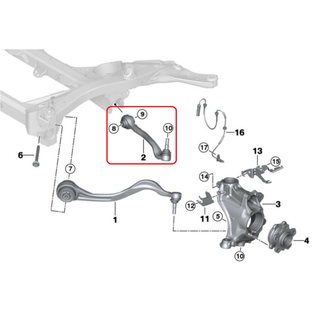 VERKLINE WAS-411 Front Lower Adjustable Control Arms Kit for TOYOTA GR Supra / BMW Z4 (G29) Photo-2