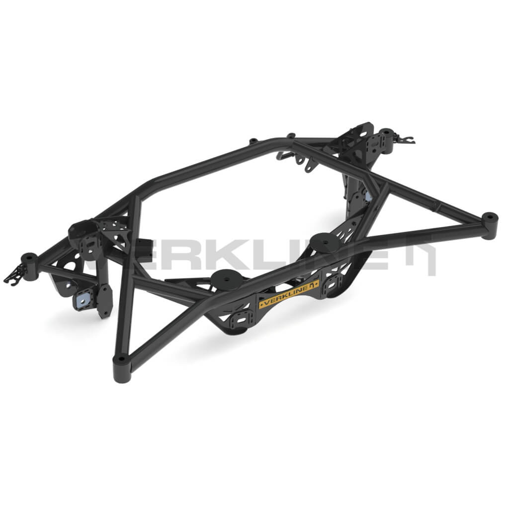 VERKLINE WAS-561 Rear Lightweight Tubular Subframe Drag for AUDI RS3 (8Y / 8V) / VW Golf GTI / R (Mk7 / Mk8) Photo-3