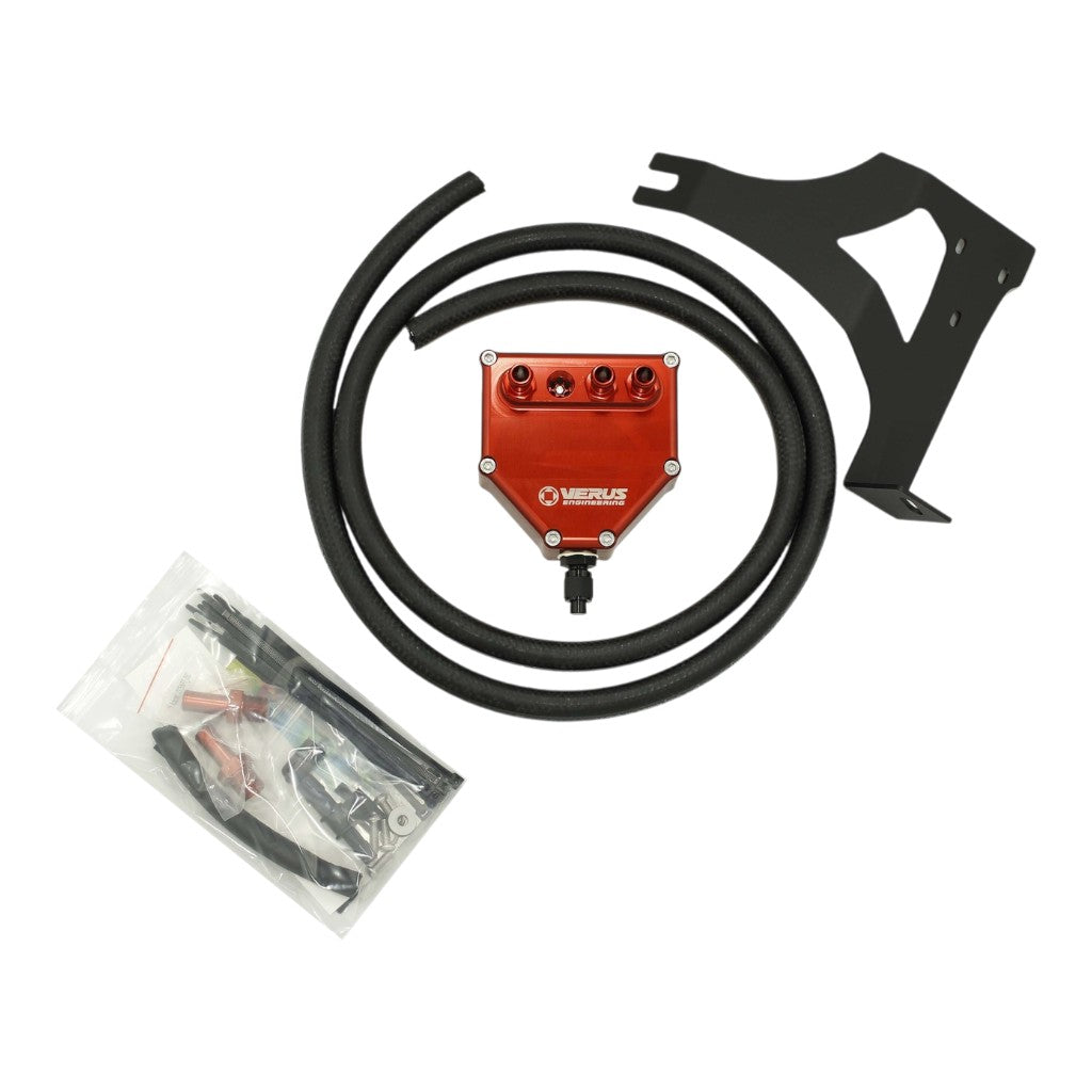 VERUS ENGINEERING A0002A-BLK Dual Air Oil Seperator, Black for SUBARU BRZ / SCION FR-S / TOYOTA GT86 (ZN6 / ZC6) Photo-1