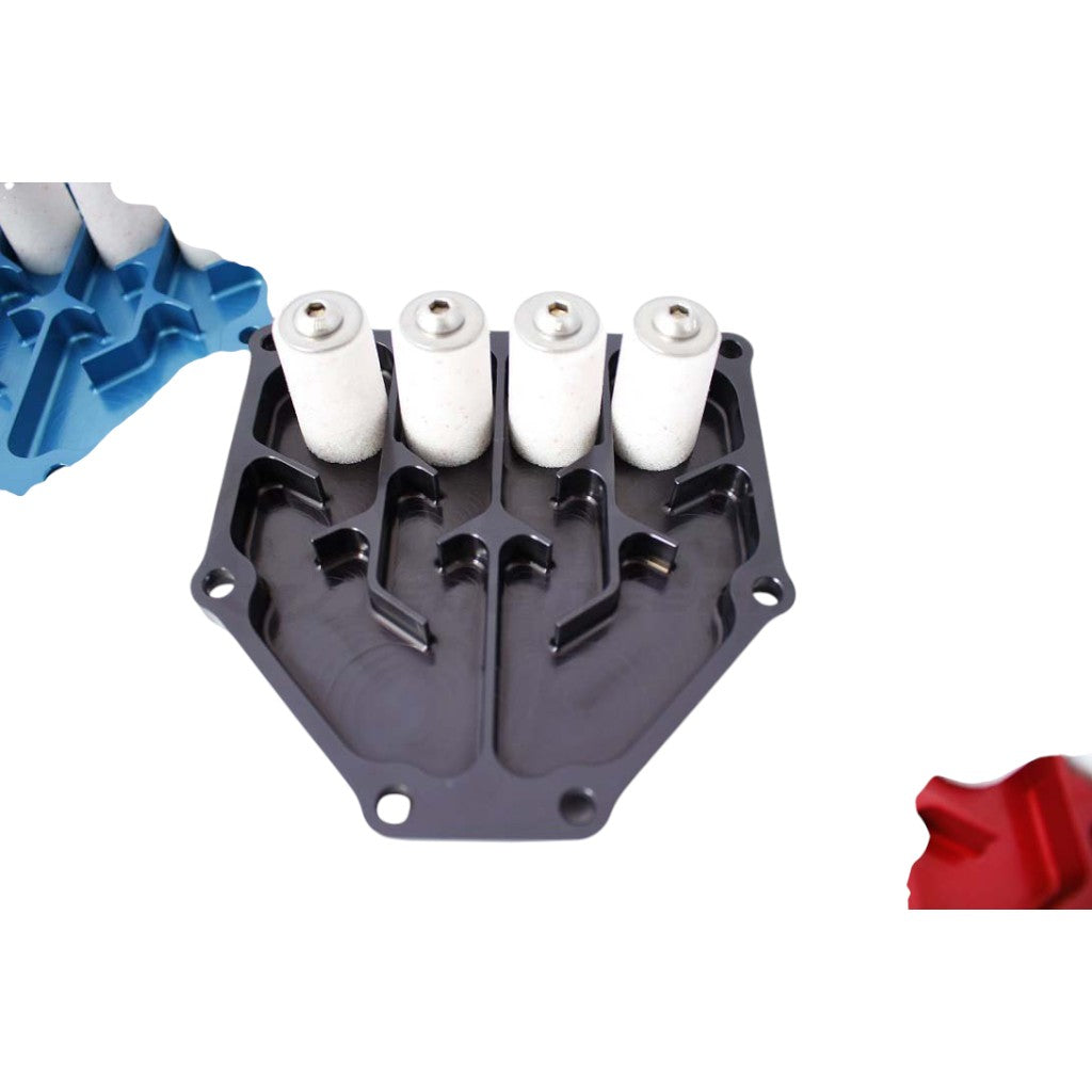 VERUS ENGINEERING A0002A-BLU Dual Air Oil Seperator, Blue for SUBARU BRZ / SCION FR-S / TOYOTA GT86 (ZN6 / ZC6) Photo-2