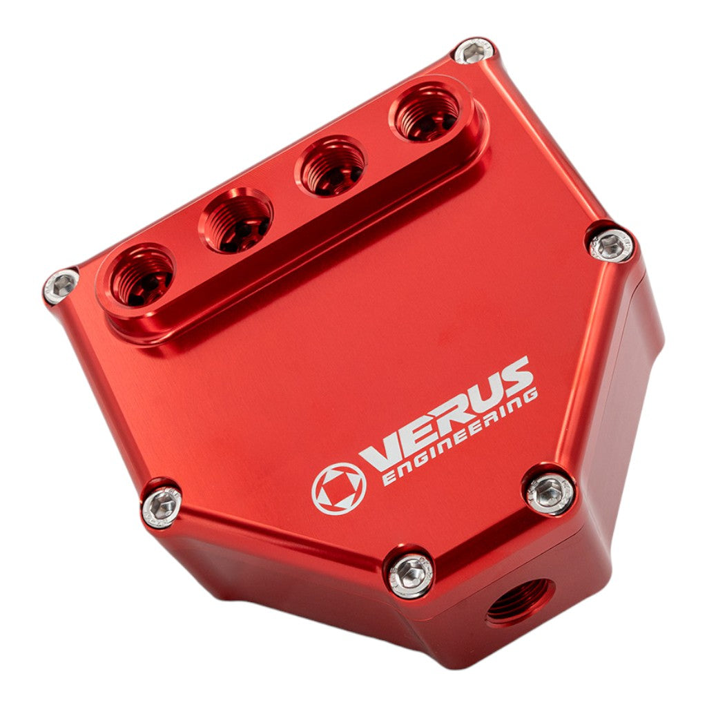 VERUS ENGINEERING A0002A-RED Dual Air Oil Seperator, Red for SUBARU BRZ / SCION FR-S / TOYOTA GT86 (ZN6 / ZC6) Photo-0
