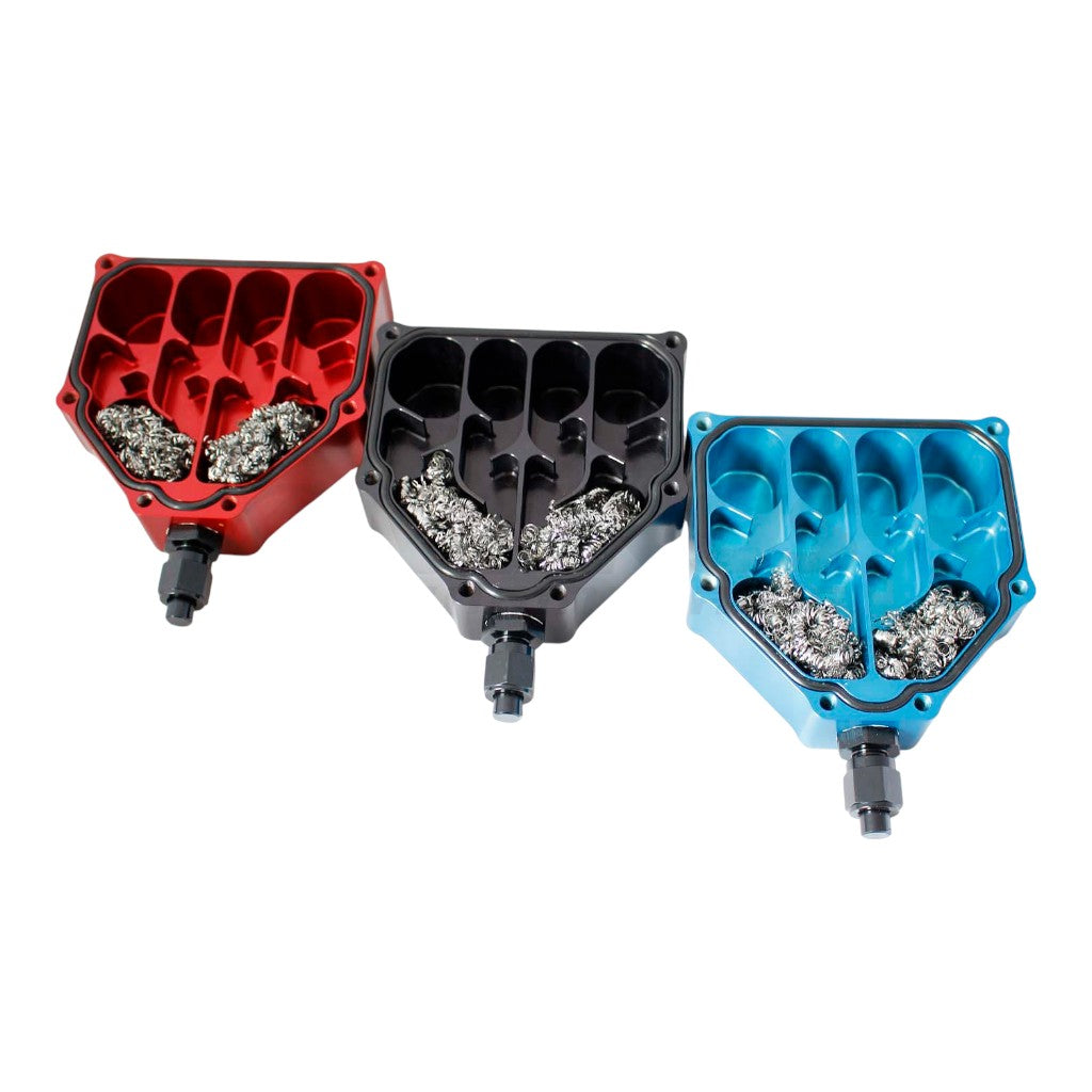 VERUS ENGINEERING A0002A-RED Dual Air Oil Seperator, Red for SUBARU BRZ / SCION FR-S / TOYOTA GT86 (ZN6 / ZC6) Photo-3