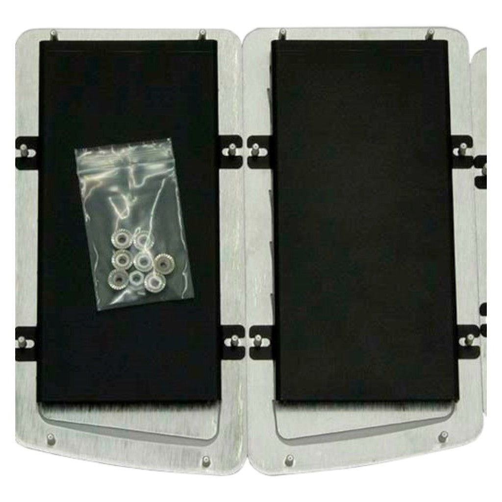 VERUS ENGINEERING A0051A-LRG-C9R Aluminum Hood Louver Rain Guard Kit C9R (Large), Black for SUBARU BRZ / SCION FRS / TOYOTA GT86 / GR86 Photo-1