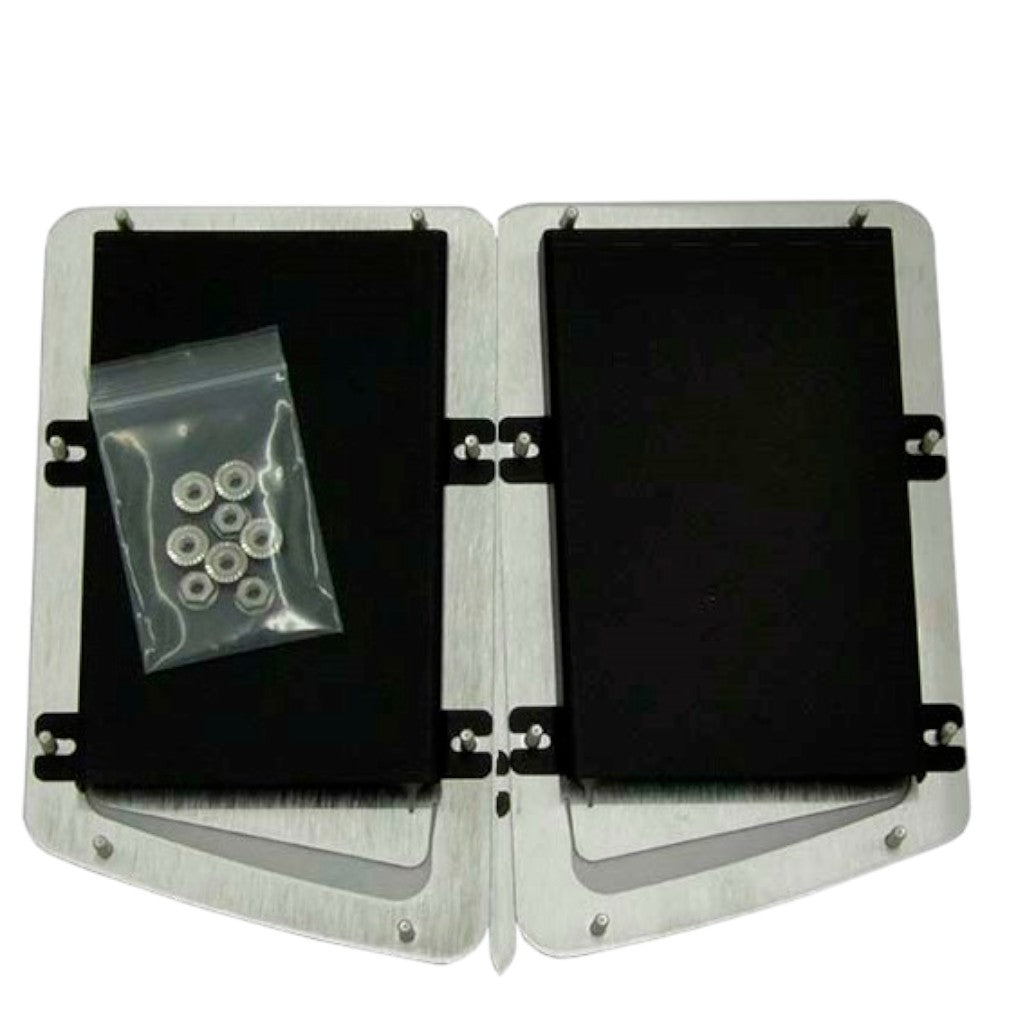 VERUS ENGINEERING A0051A-SML-Z9R Aluminum Hood Louver Rain Guard Kit Z9R (Small), Black for SUBARU BRZ / SCION FRS / TOYOTA GT86 / GR86 Photo-1