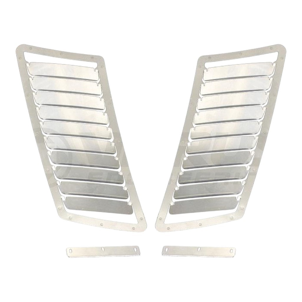 VERUS ENGINEERING A0066A-BARE Aluminum Hood Louver Kit,Raw for FORD Mustang (S550) Photo-0