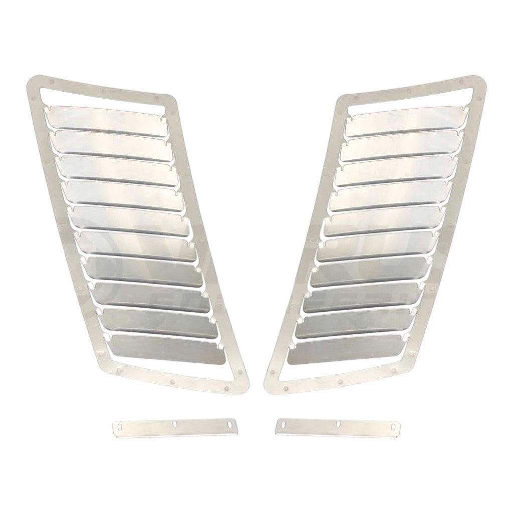 VERUS ENGINEERING A0066A-BARE-JC6 Aluminum Hood Louver Kit JC6, Raw for FORD Mustang (S550) Photo-0