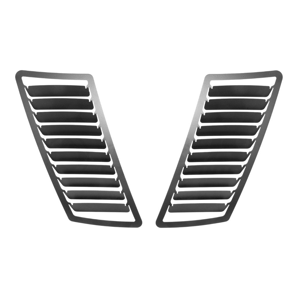 VERUS ENGINEERING A0066A-BLK Aluminum Hood Louver Kit, Black for FORD Mustang (S550) Photo-0