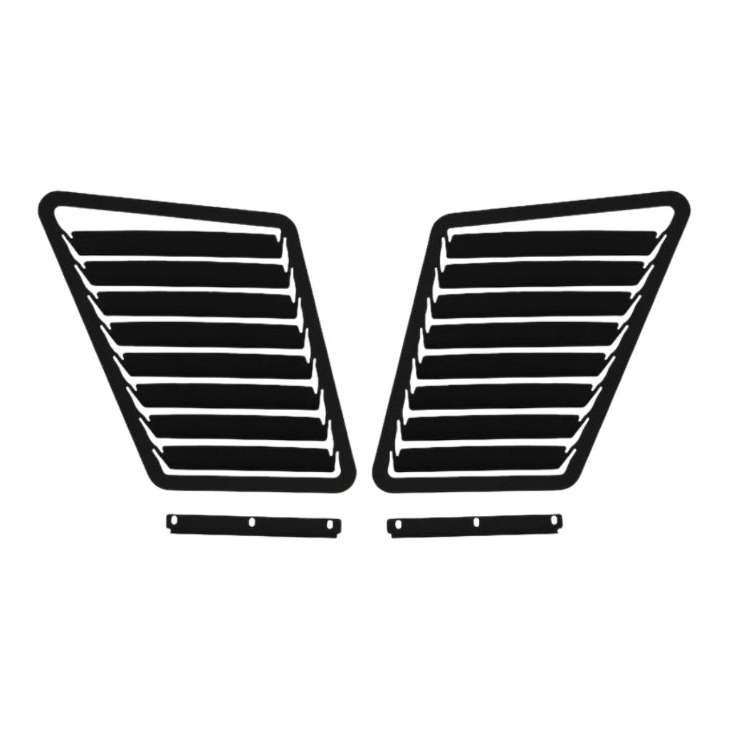 VERUS ENGINEERING A0079A-BLK-N17 Aluminum Hood Louver Kit N17,Black for FORD Focus RS / ST (MK3) Photo-0