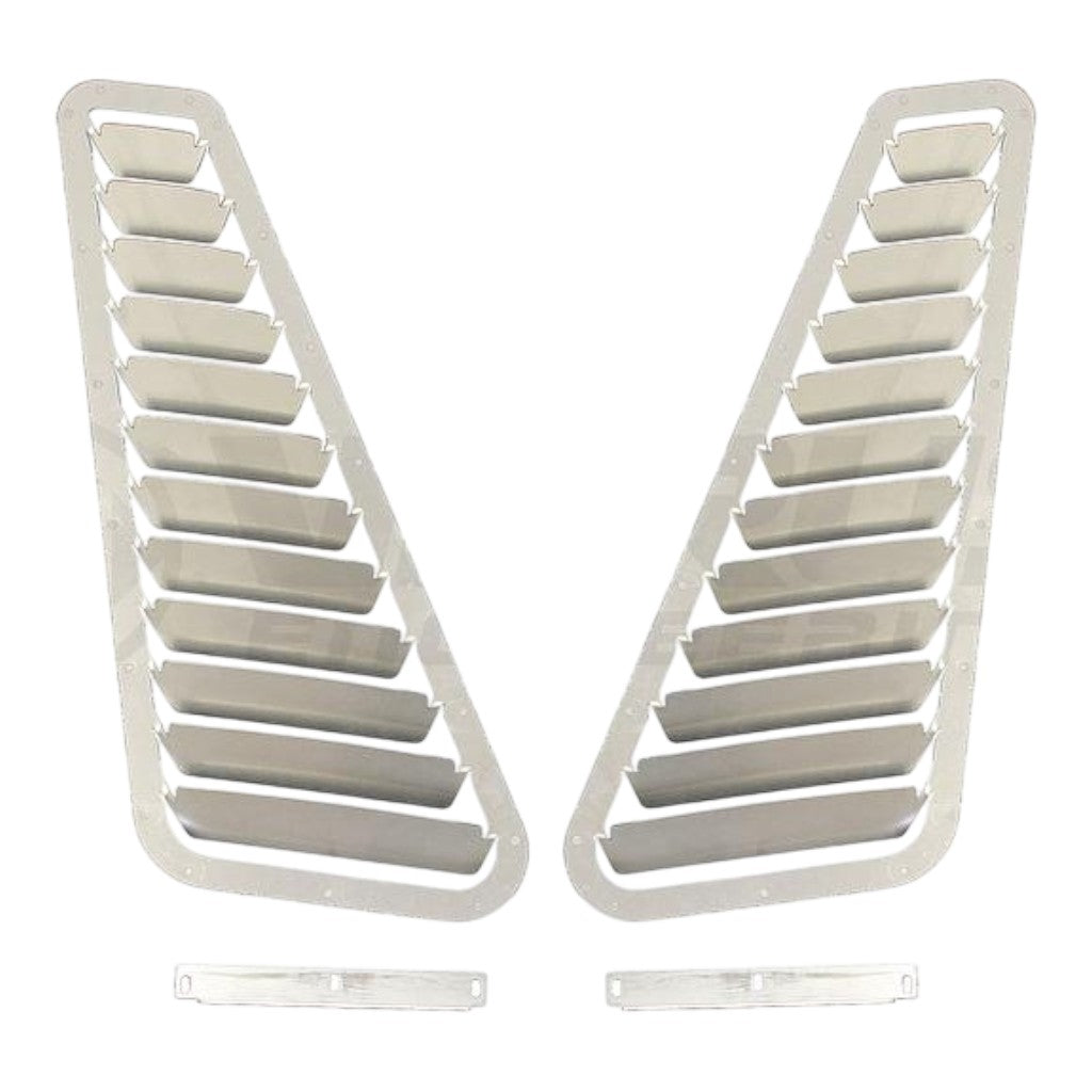 VERUS ENGINEERING A0094A-BARE Aluminum Hood Louver Kit,Raw for NISSAN 350Z (Z33) Photo-0