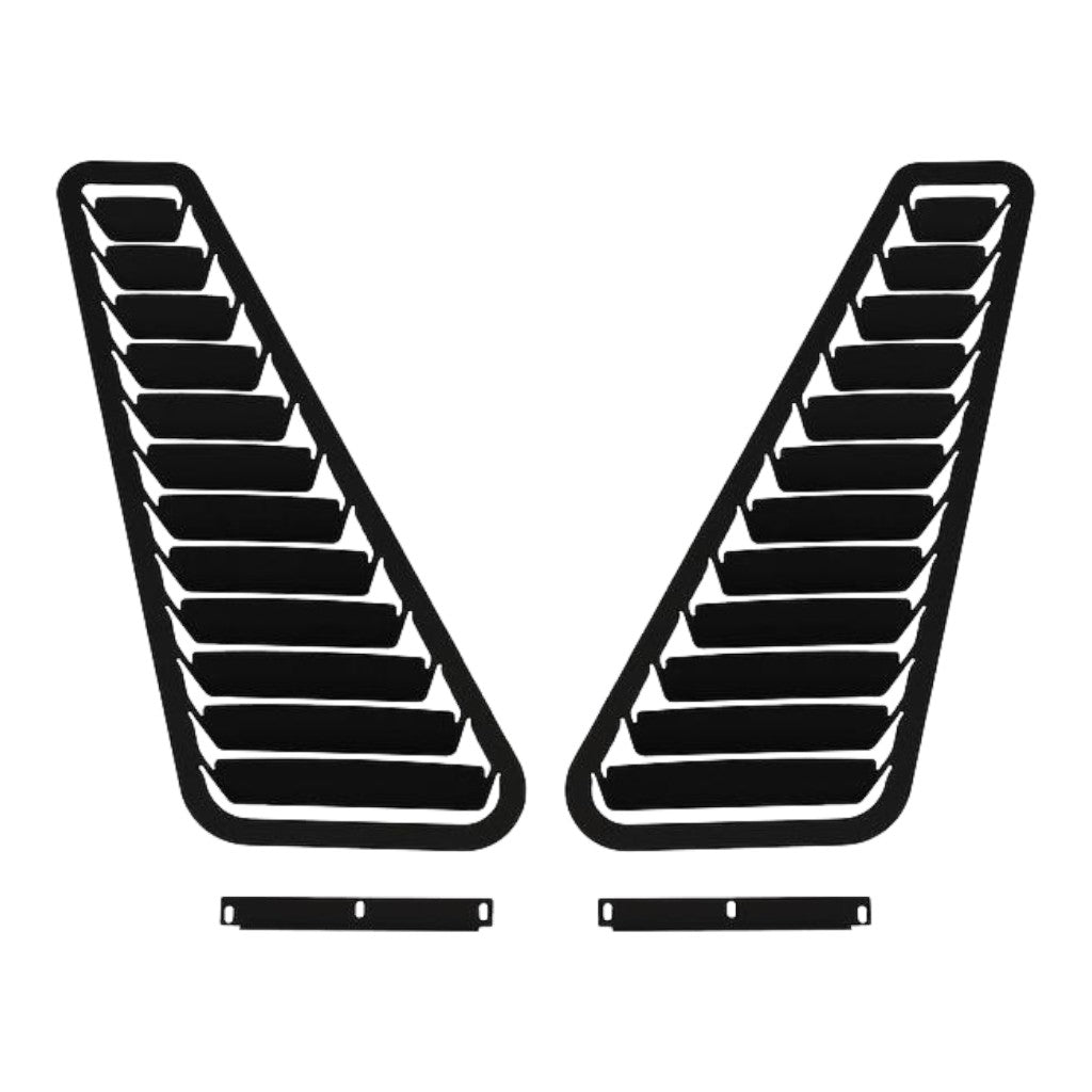 VERUS ENGINEERING A0094A-BLK-X63 Aluminum Hood Louver Kit X63, Black for NISSAN 350Z (Z33) Photo-0