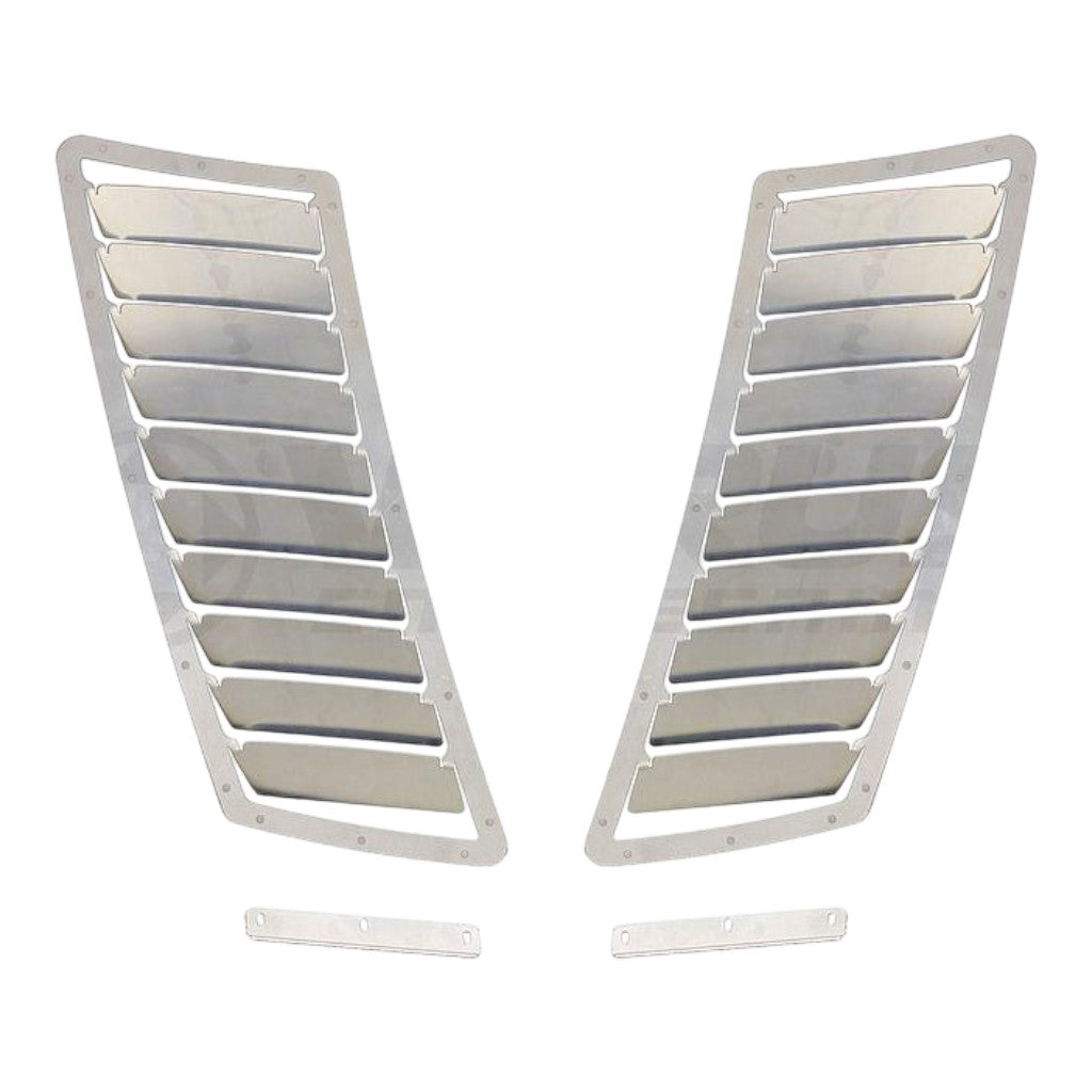 VERUS ENGINEERING A0101A-BARE Aluminum Hood Louver Kit (GT), Raw for FORD Mustang (S550) Photo-0