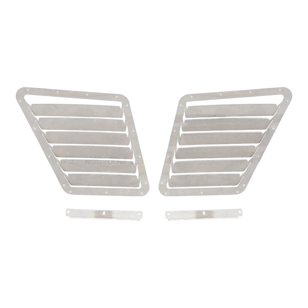 VERUS ENGINEERING A0103A-BARE Aluminum Hood Louver Kit, Raw for FIAT 500 Abarth (312) Photo-0