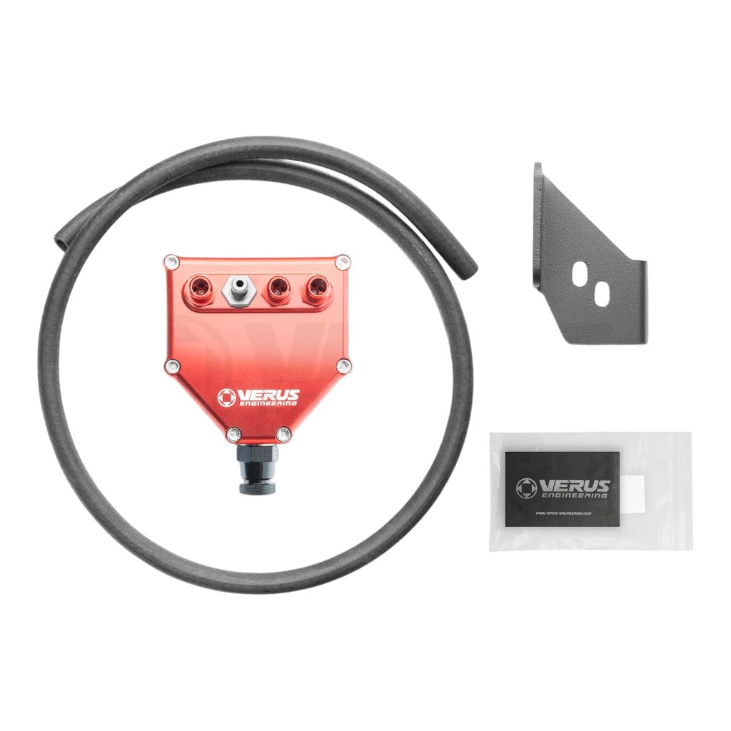 VERUS ENGINEERING A0113A-RED Air Oil Separator Kit, Red for MAZDA MX-5 Miata (ND) Photo-0