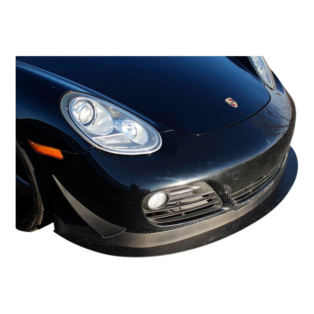 VERUS ENGINEERING A0135A Front Splitter and Air Dam Kit (Carbon) for PORSCHE Cayman (987.2) Photo-1