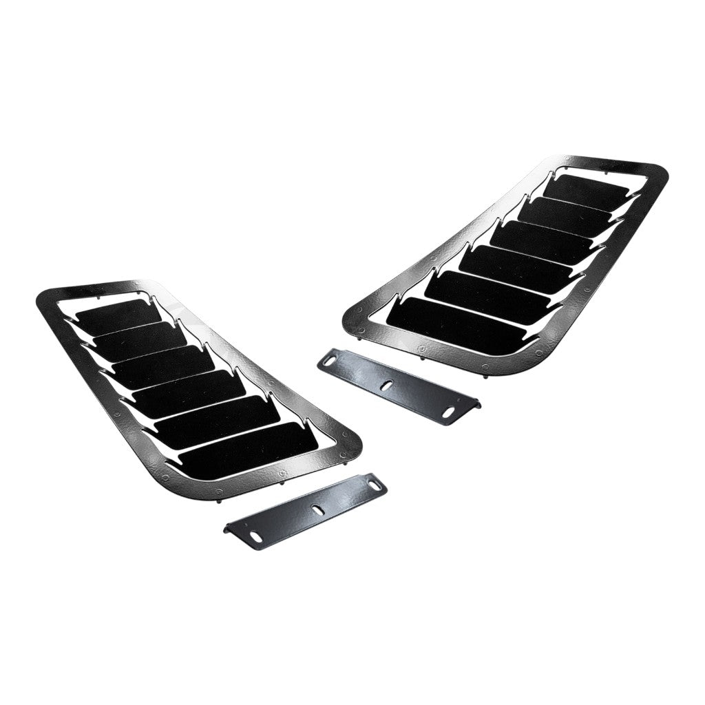 VERUS ENGINEERING A0140A-BLK Aluminum Hood Louver Kit, Black for VOLKSWAGEN Golf GTI / Golf R (Mk7) Photo-0