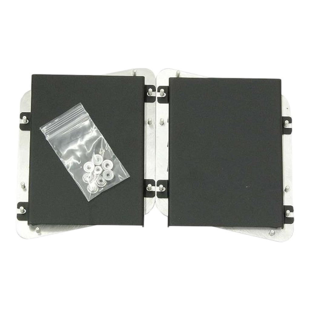 VERUS ENGINEERING A0142A-CK5 Aluminum Hood Louver Rain Guard Kit CK5, Black for SUBARU WRX / STI (VA) Photo-0