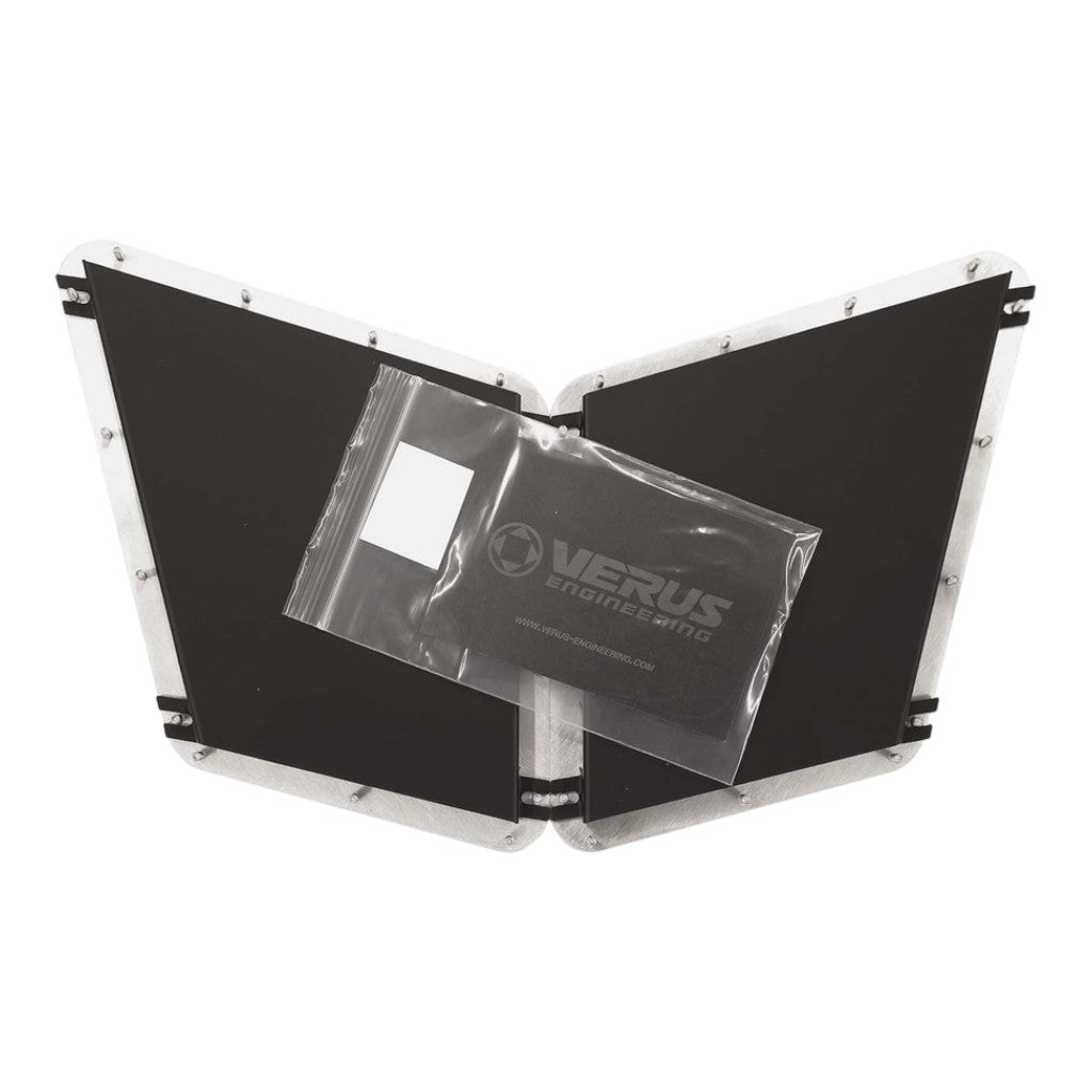 VERUS ENGINEERING A0159A Aluminum Hood Louver Rain Guard Kit for FORD Fiesta ST (Mk7) / FIAT 500 Abarth (312) Photo-1