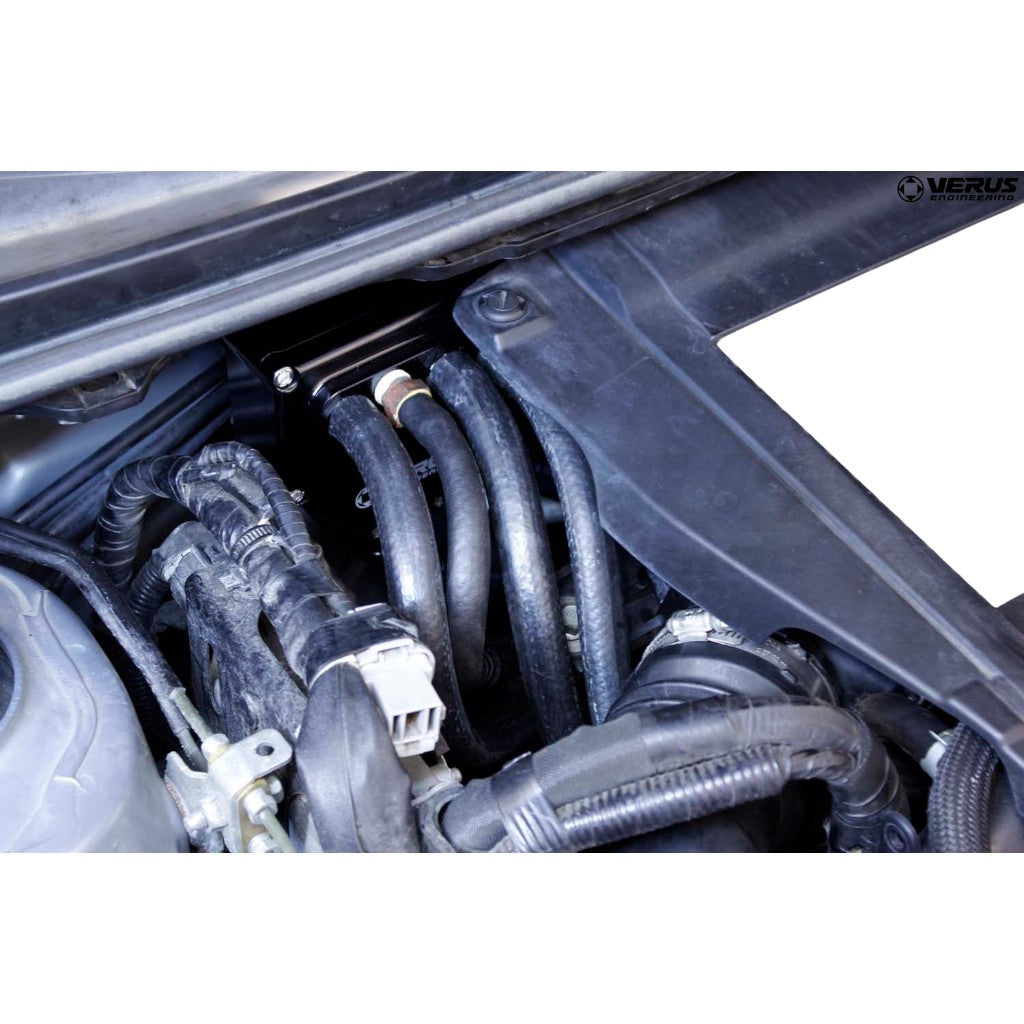 VERUS ENGINEERING A0199A-BLK Air Oil Seperator Kit, Black for SUBARU WRX / STI (VA) Photo-1