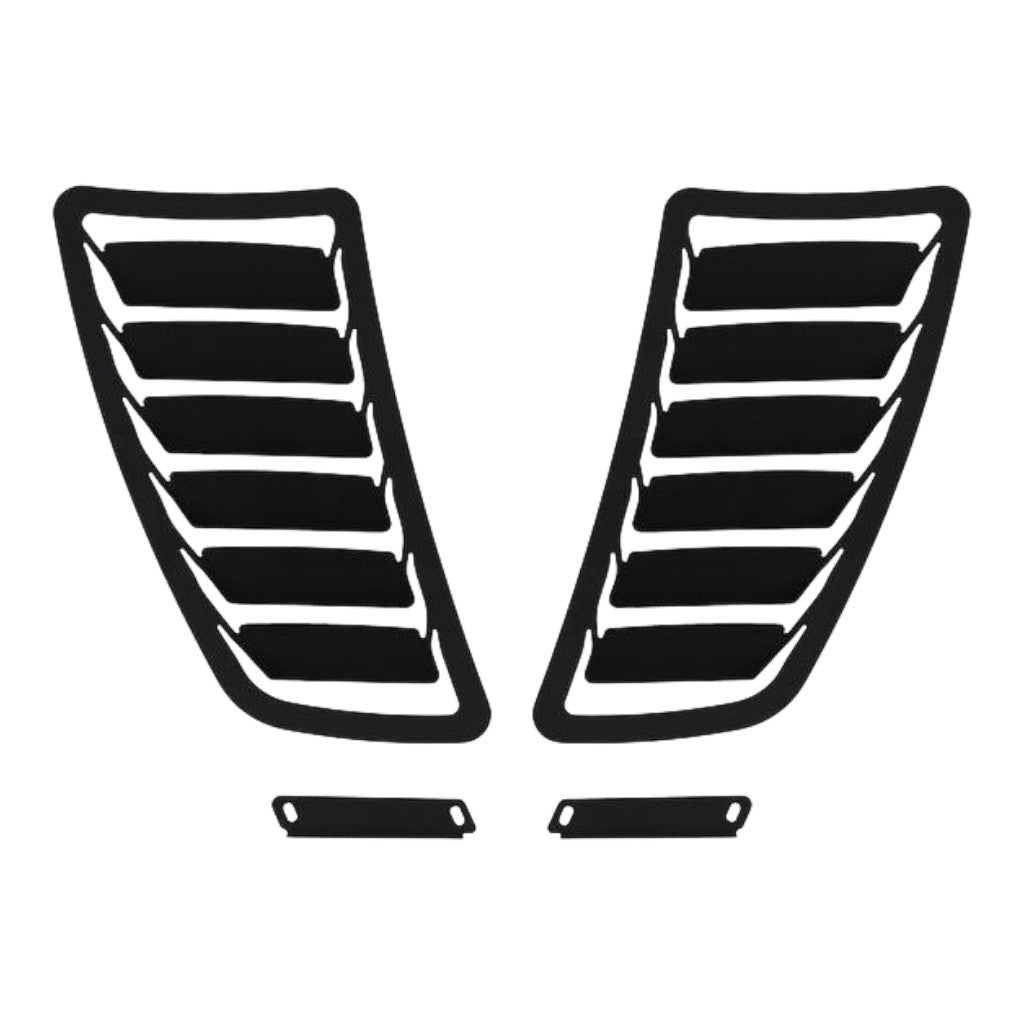 VERUS ENGINEERING A0212A-BLK-X5K Aluminum Hood Louver Kit X5K, Black for SUBARU WRX / STI (GR / GV) Photo-0