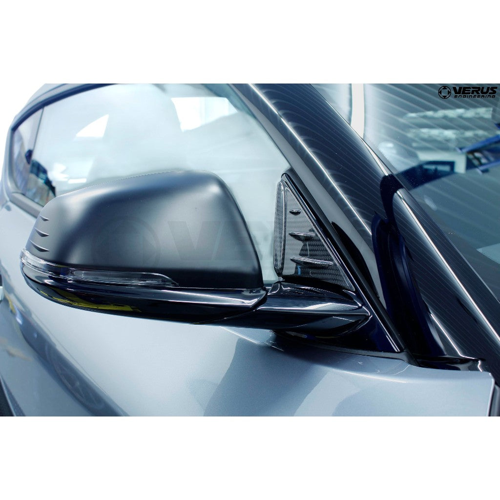 VERUS ENGINEERING A0218A Anti-Buffeting Wind Deflectors (Carbon) for TOYOTA Supra (Mk5) Photo-1