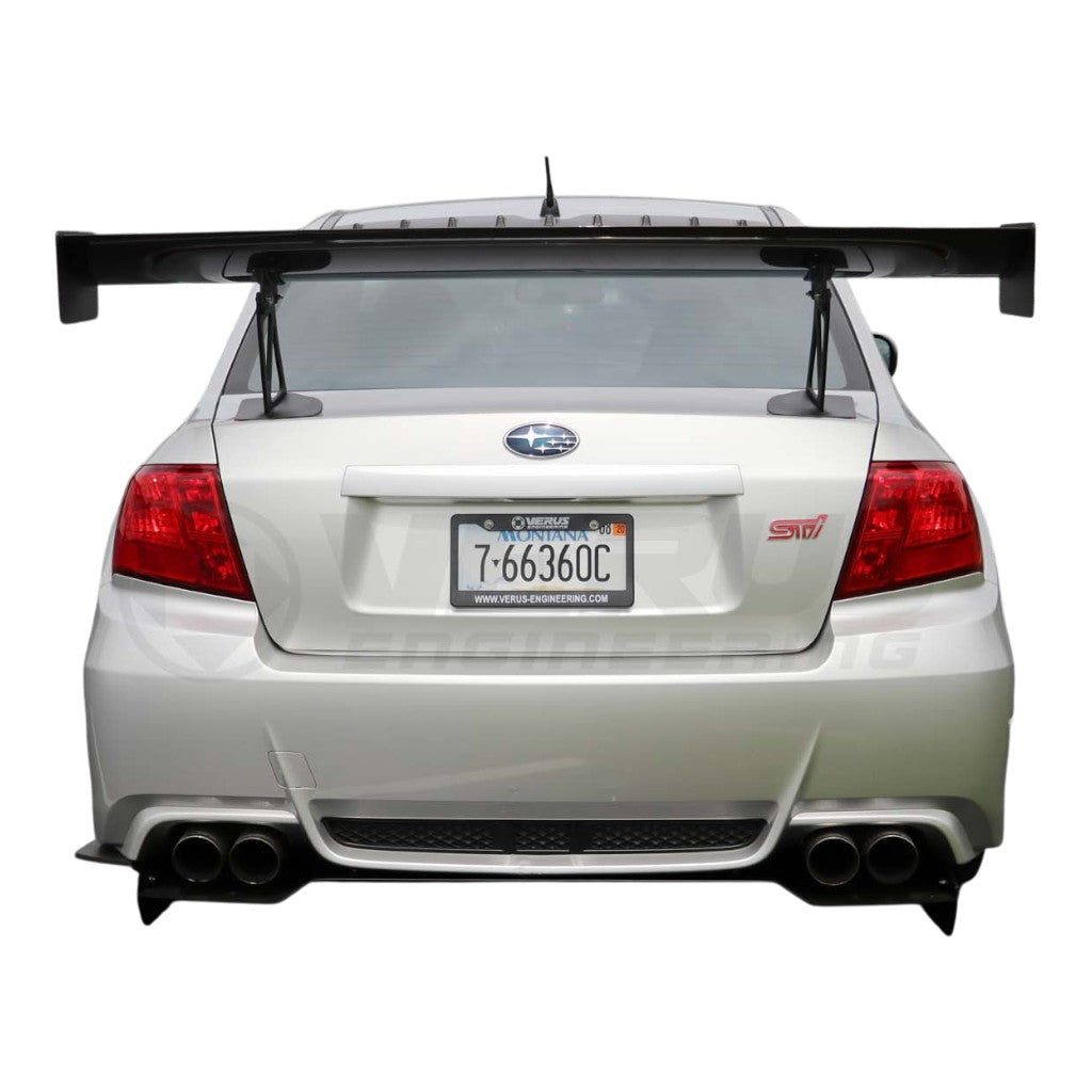 VERUS ENGINEERING A0229A-CRB Rear Wing Kit UCW with Carbon Endplates for SUBARU WRX / STI (GV) Photo-1