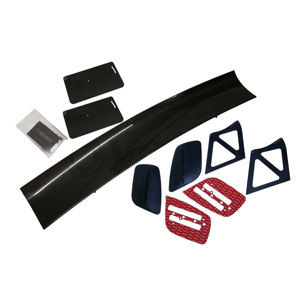 VERUS ENGINEERING A0235A-CRB Rear Wing Kit UCW with Carbon Endplates for SUBARU WRX / STI (VA) Photo-0