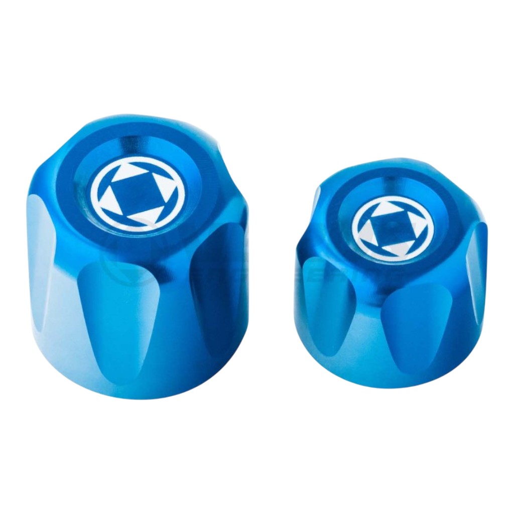 VERUS ENGINEERING A0255A-BLU A/C Line Cap Kit, Blue for TOYOTA Supra (Mk5) Photo-0