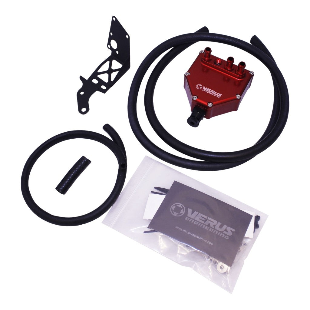 VERUS ENGINEERING A0259A-BLU Air Oil Seperator Kit, Blue for SUBARU WRX / STI (GR / GV) Photo-1
