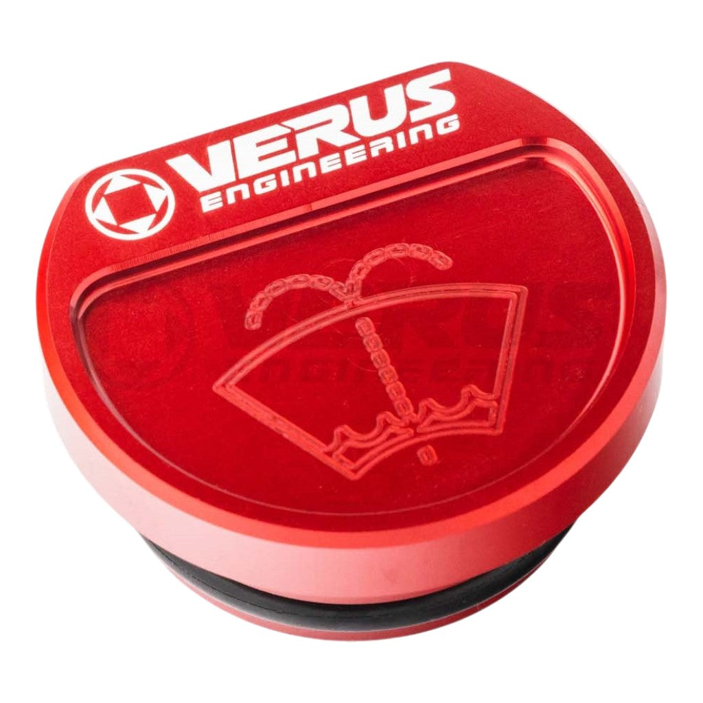 VERUS ENGINEERING A0260A-RED Windshield Washer Fluid Reservoir Cap, Red for TOYOTA Supra (Mk5) Photo-0
