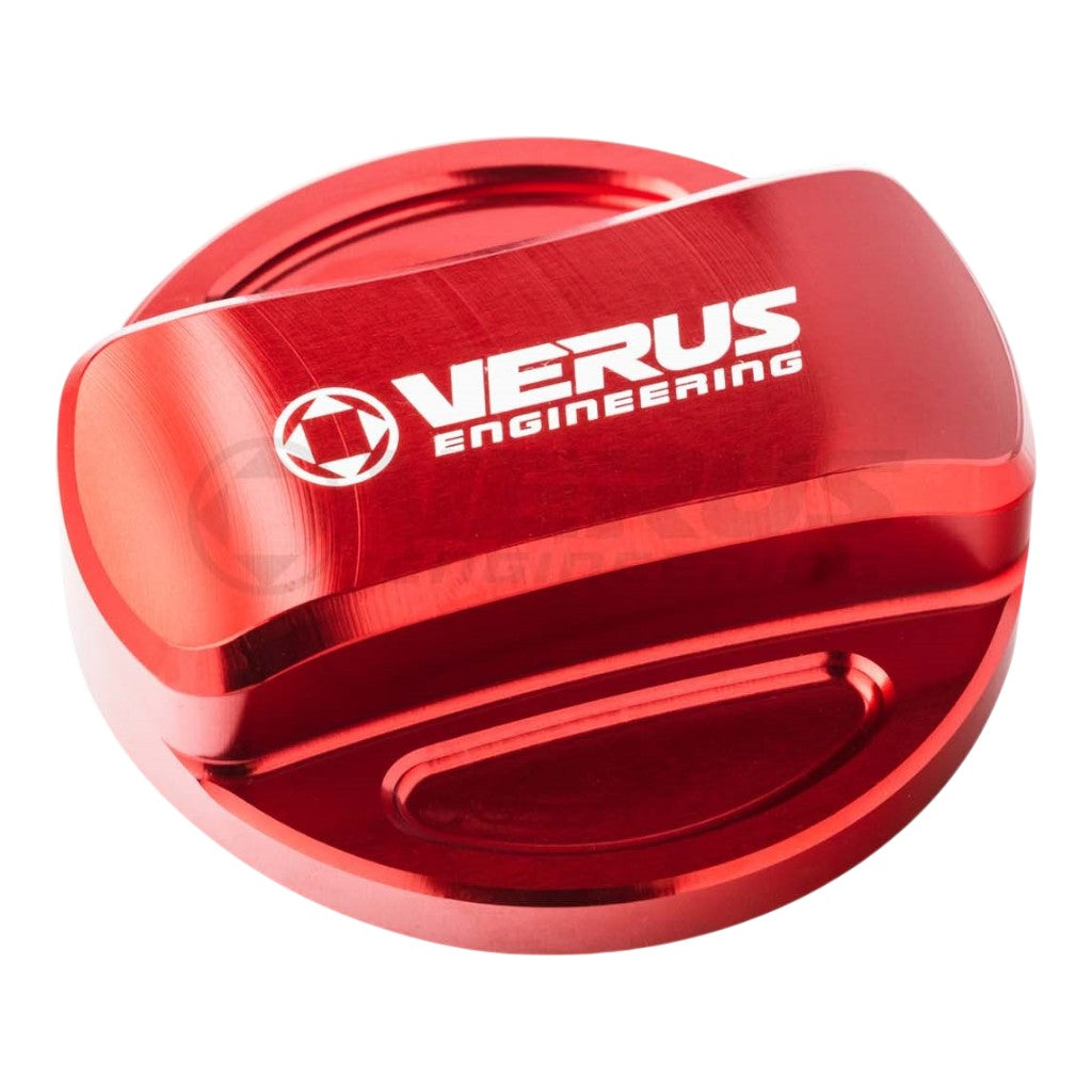 VERUS ENGINEERING A0269A-RED Gas Cap Cover, Red for TOYOTA Supra (Mk5) Photo-0