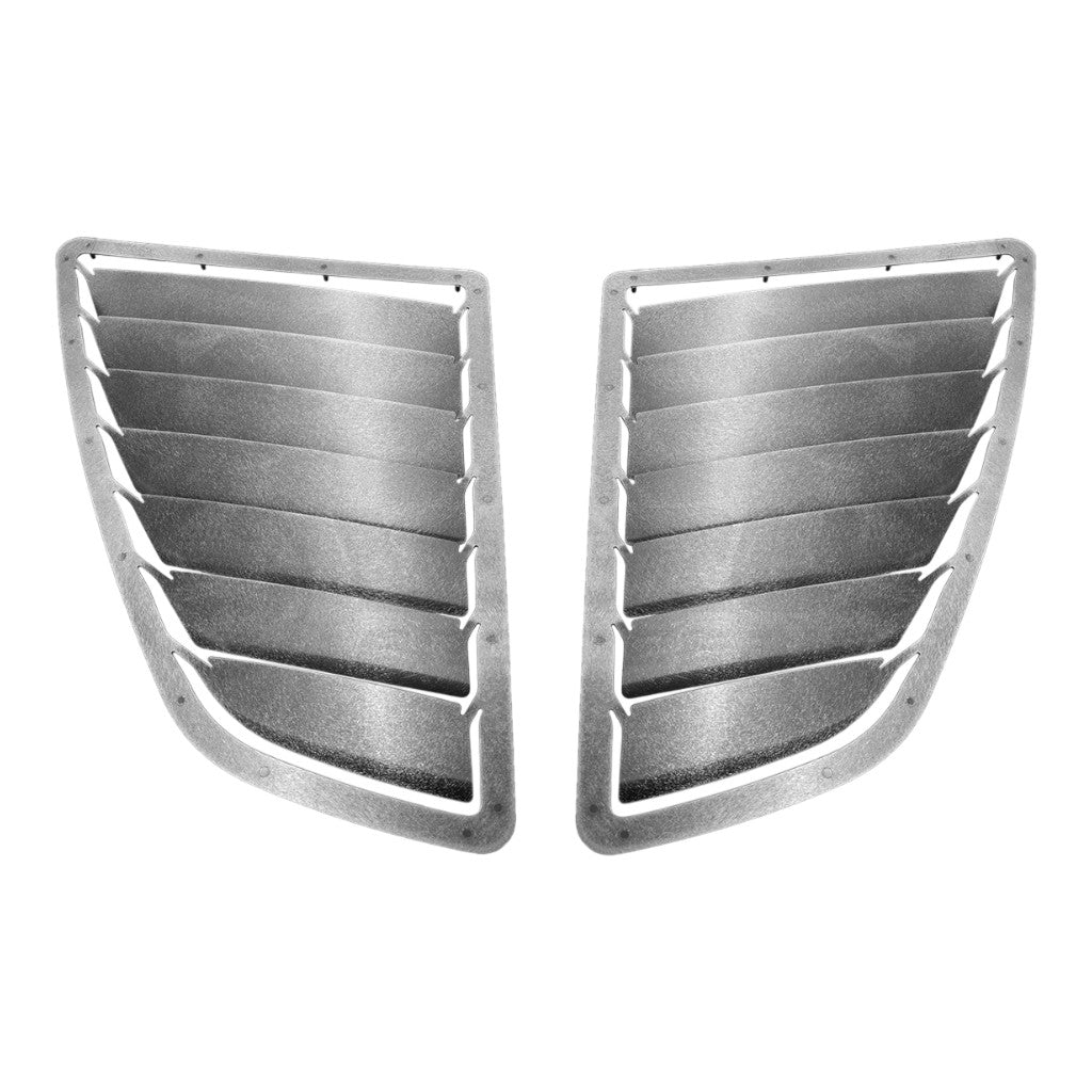 VERUS ENGINEERING A0387A-BARE Aluminum Hood Louver Kit, Raw for HYUNDAI Veloster N Photo-0