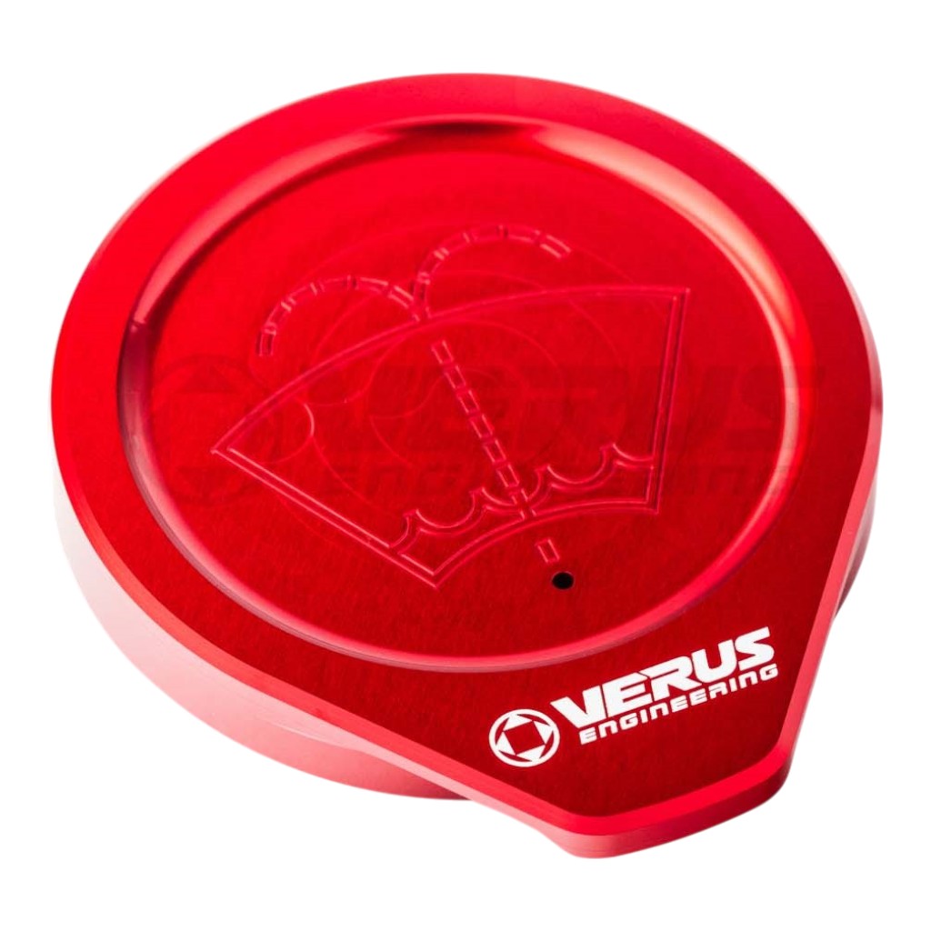 VERUS ENGINEERING A0396A-RED Windshield Washer Fluid Reservoir Cap, Red for SUBARU WRX (VB) / TOYOTA GT86 (ZN6 / ZC6) / TOYOTA GR86 (ZN8 / ZD8) Photo-0