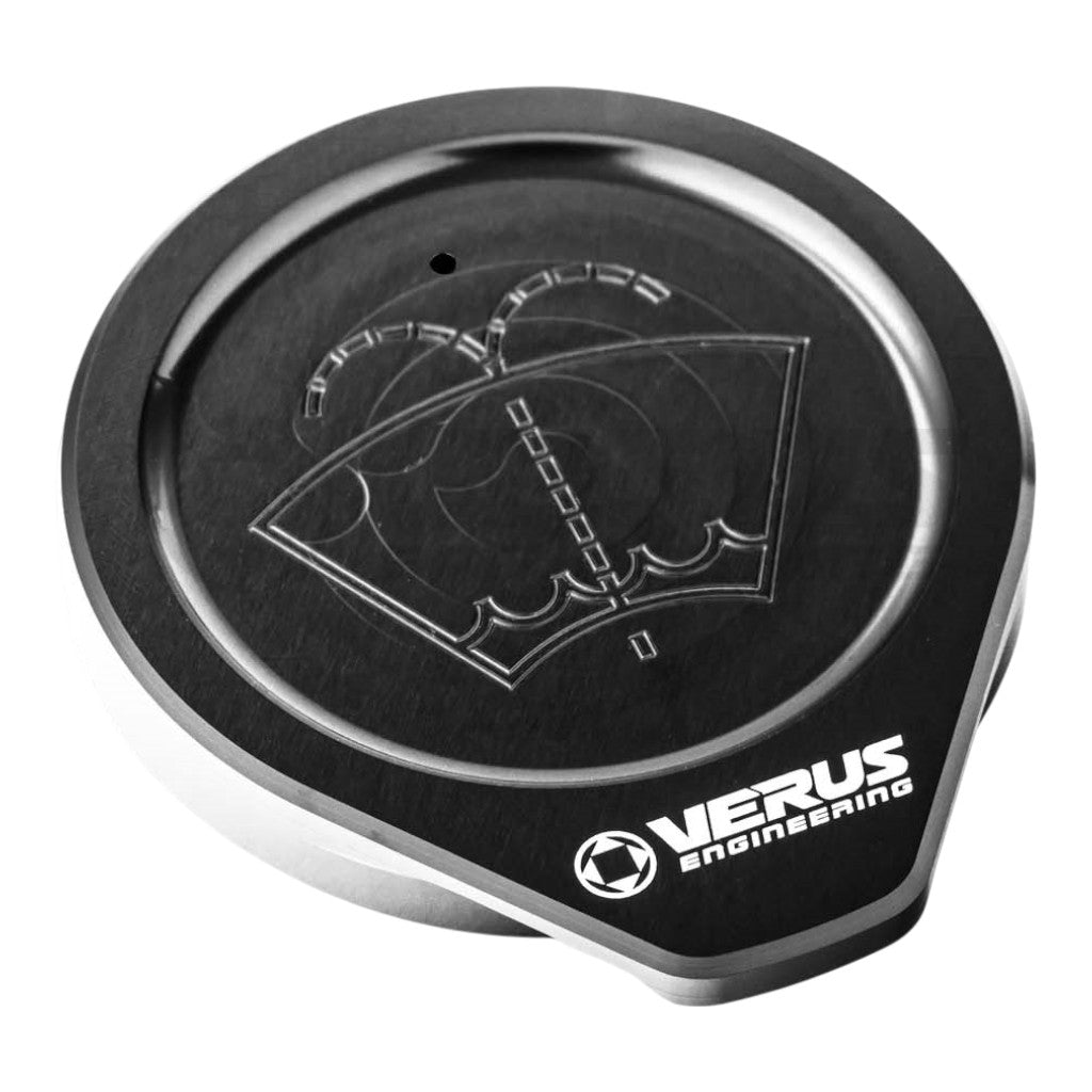 VERUS ENGINEERING A0399A-BLK Windshield Washer Fluid Reservoir Cap, Black for SUBARU WRX / STI (GR / GV) Photo-0