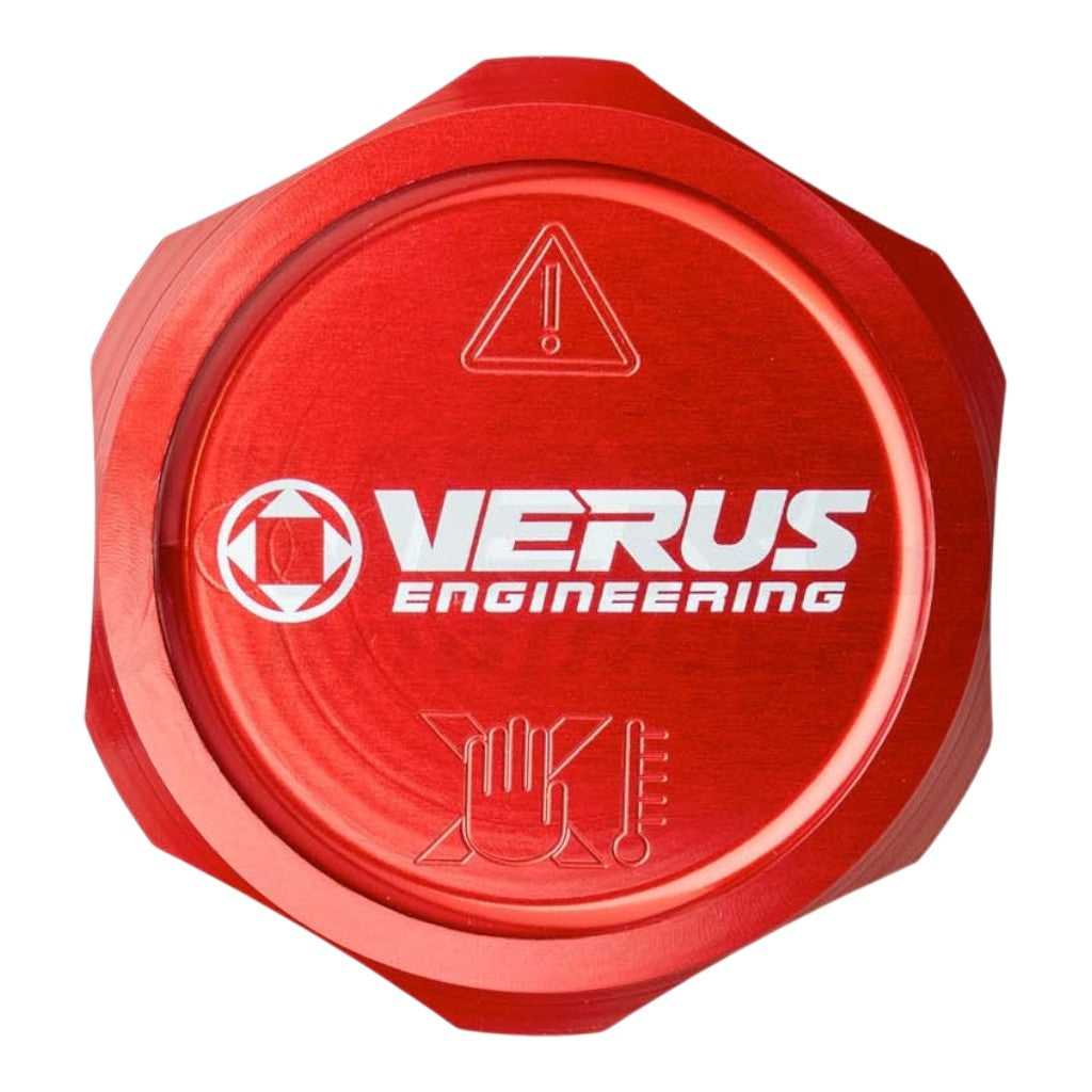 VERUS ENGINEERING A0409A-RED Coolant Overflow Cap, Red for FORD Mustang GT350 / GT350R (S550) / FORD Bronco / FORD Raptor 2017-2020 Photo-0