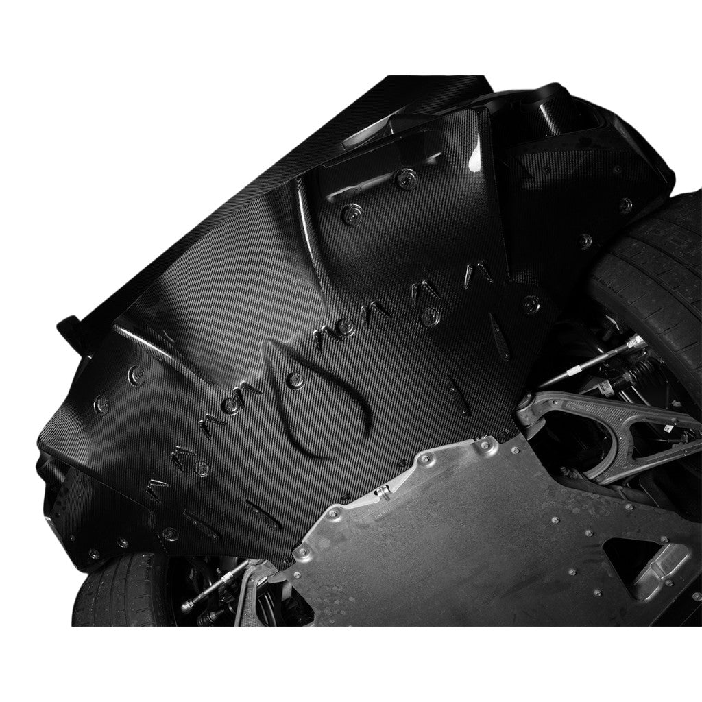 VERUS ENGINEERING A0422A Rear Diffuser (Carbon) for CHEVROLET Corvette (C8) Photo-1