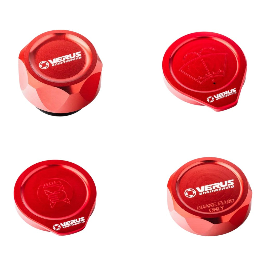 VERUS ENGINEERING A0434A-RED-FHS Engine Bay Cap Kit FHS, Red for SUBARU BRZ / SCION FRS / TOYOTA GT86 (ZN6 / ZC6) Photo-0