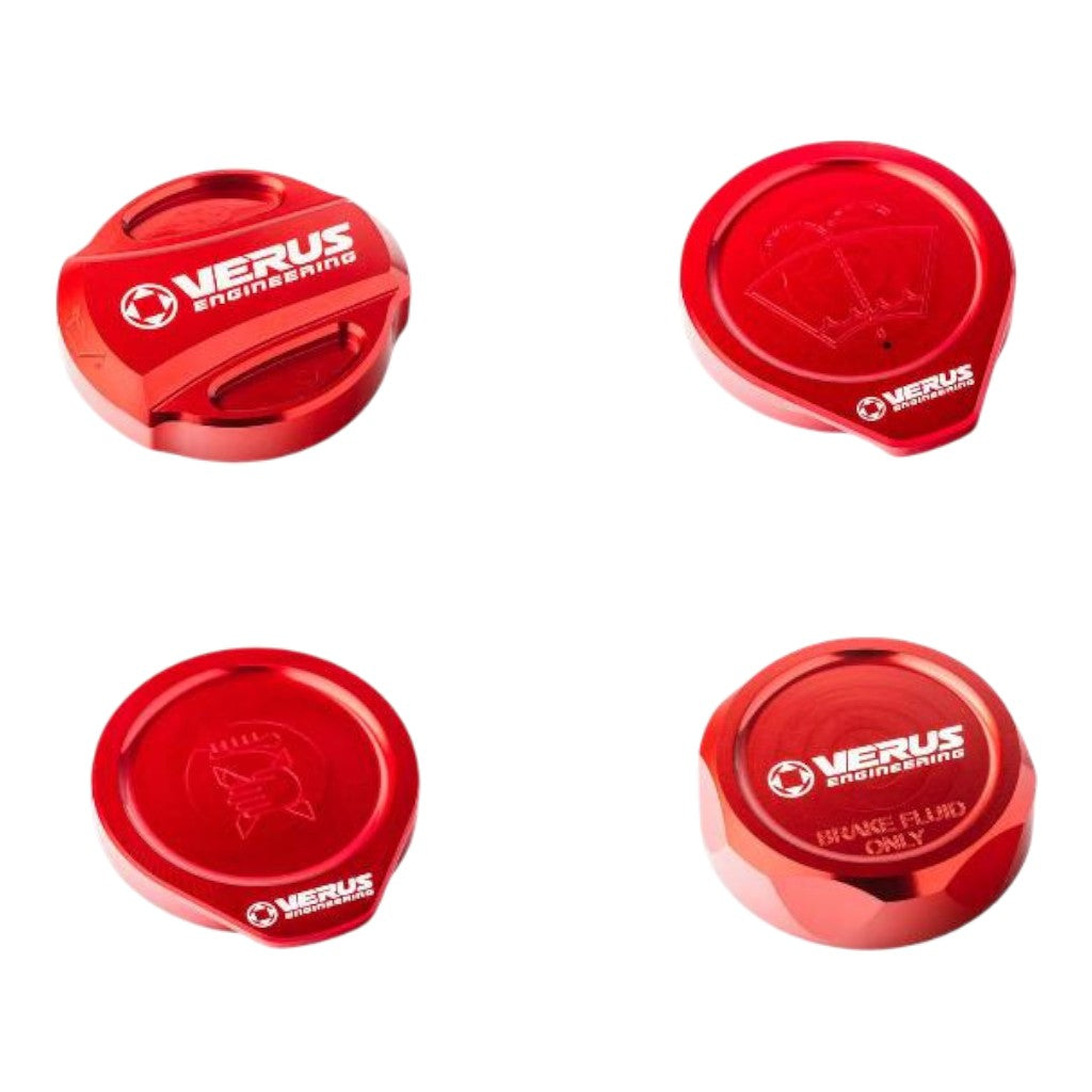 VERUS ENGINEERING A0434A-RED-RLA Engine Bay Cap Kit RLA, Red for SUBARU BRZ / SCION FRS / TOYOTA GT86 (ZN6 / ZC6) Photo-0