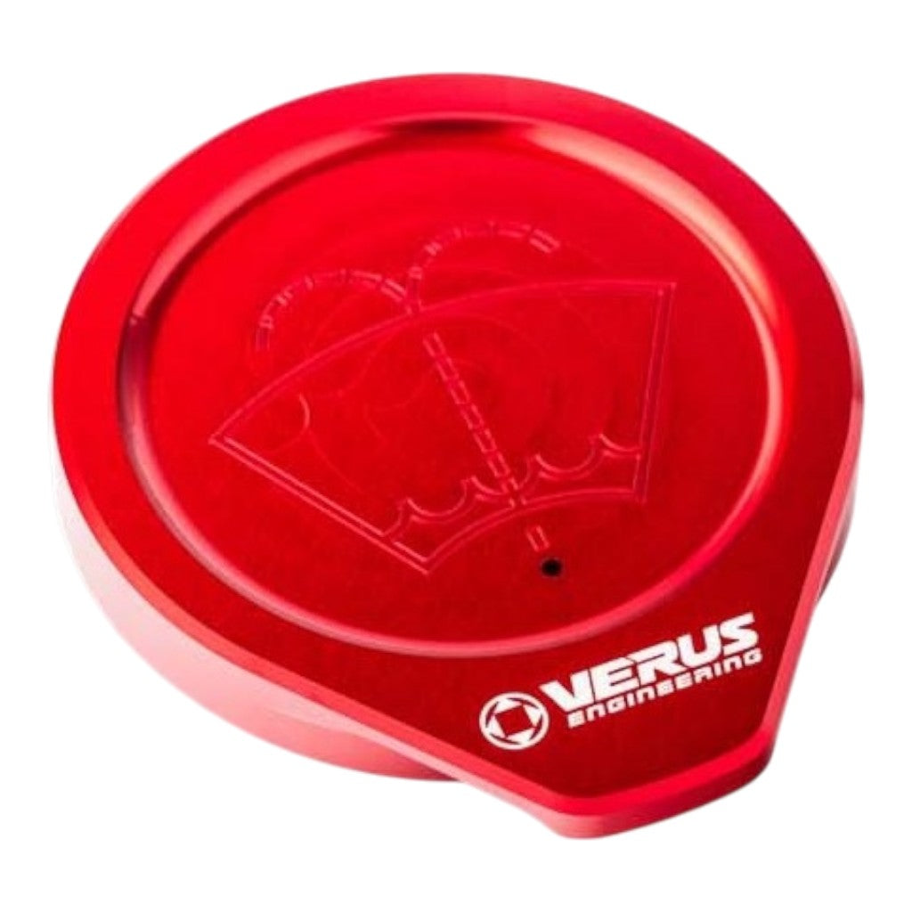 VERUS ENGINEERING A0442A-RED Windshield Washer Fluid Reservoir Cap, Red for FORD Mustang (S550) / FORD Bronco Photo-0