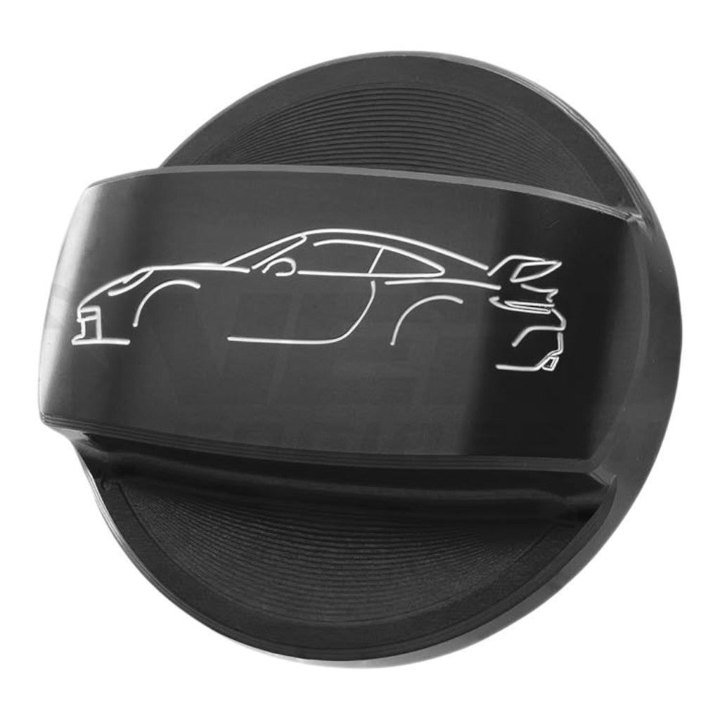 VERUS ENGINEERING A0449A-BLK-992 Gas Cap Cover, Black for PORSCHE 911 GT3 (992) Photo-0