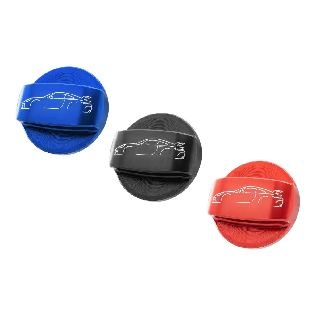 VERUS ENGINEERING A0449A-BLU-992 Gas Cap Cover, Blue for PORSCHE 911 GT3 (992) Photo-1