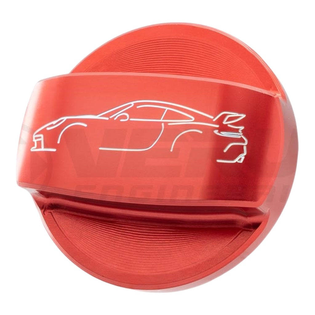 VERUS ENGINEERING A0449A-RED-992 Gas Cap Cover, Red for PORSCHE 911 GT3 (992) Photo-0